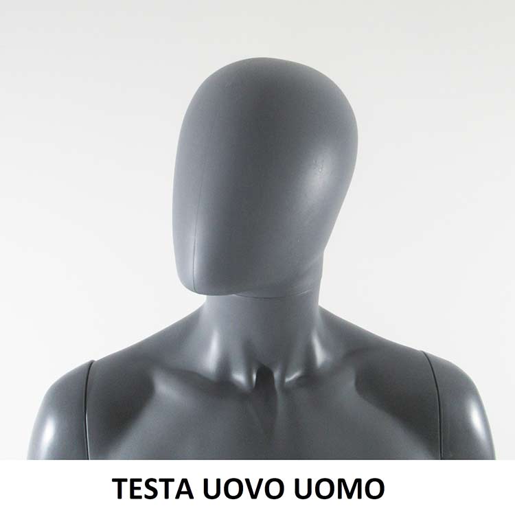 Manichino economico uomo in plastica grigio perla SMART SMH1